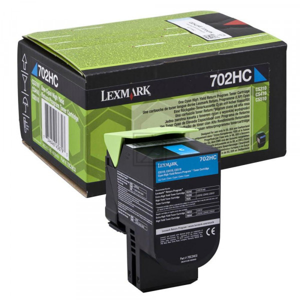 Lexmark Toner-Kit Return cyan HC (70C2HC0, 702HC)