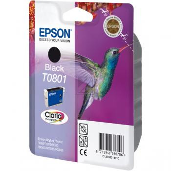 Epson Tintenpatrone schwarz (C13T08014010, T0801)