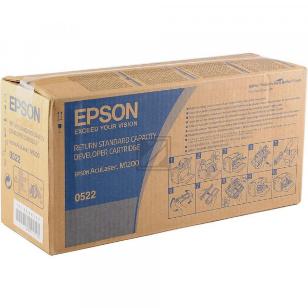 Epson Toner-Kartusche Return schwarz (C13S050522, 0522)