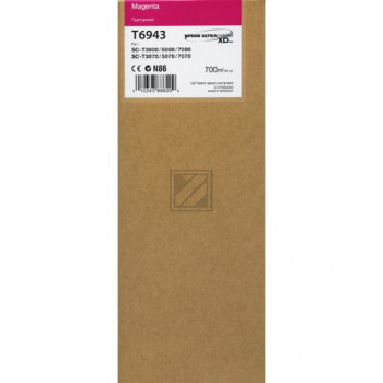 Epson Tintenpatrone magenta HC plus (C13T694300, T6943)