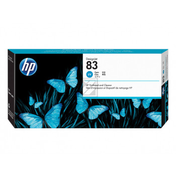 HP Tintendruckkopf UV-Tintensystem cyan (C4961A, 83)