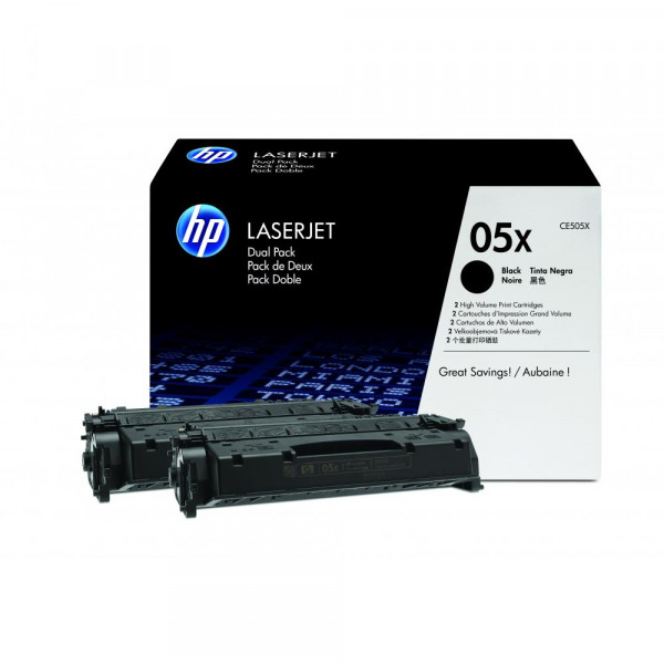 HP Toner-Kartusche 2 x schwarz HC (CE505XD, 05XD)