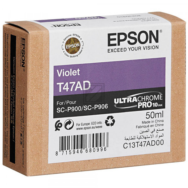 Epson Tintenpatrone lila (C13T47AD00, T47AD)