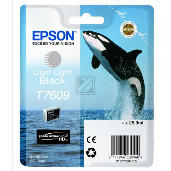 Epson Tintenpatrone schwarz light, light (C13T76094010, T7609)