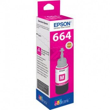 Epson Tintennachfüllfläschchen magenta (C13T664340, 664)