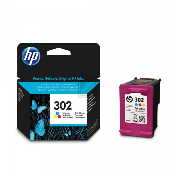 HP Tintendruckkopf cyan/gelb/magenta (F6U65AE, 302)