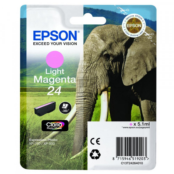 Epson Tintenpatrone magenta light (C13T24264012, T2426)