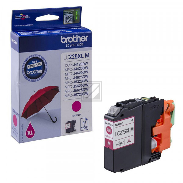 Brother Tintenpatrone magenta HC (LC-225XLM)