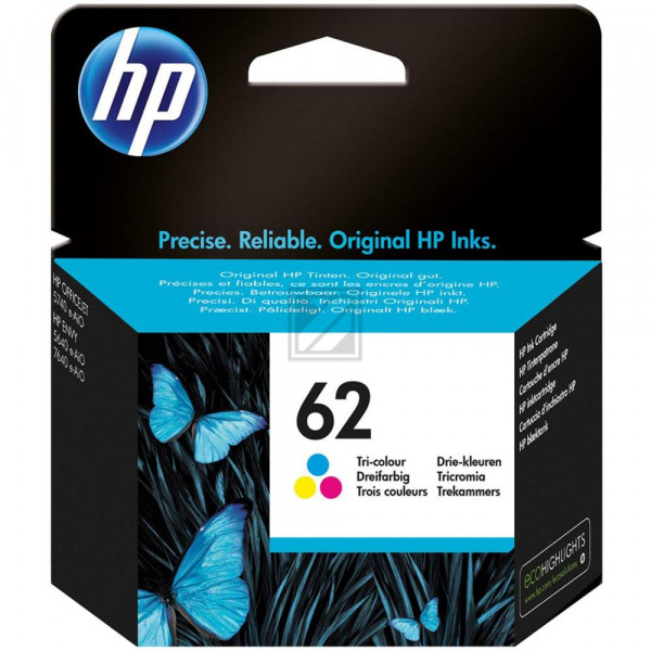 HP Tintendruckkopf cyan/gelb/magenta (C2P06AE, 62)