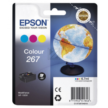 Epson Tintenpatrone cyan/gelb/magenta (C13T26704010, T2670)