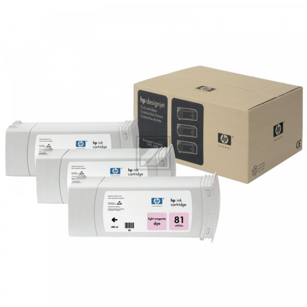 HP Tintenpatrone 3 x magenta light (C5071A, 81)