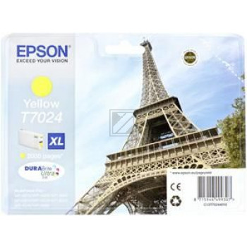 Epson Tintenpatrone gelb HC (C13T70244020, T7024)