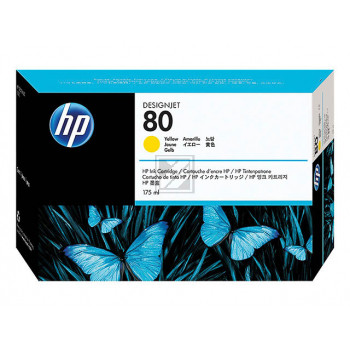 HP Tintenpatrone gelb (C4873A, 80)