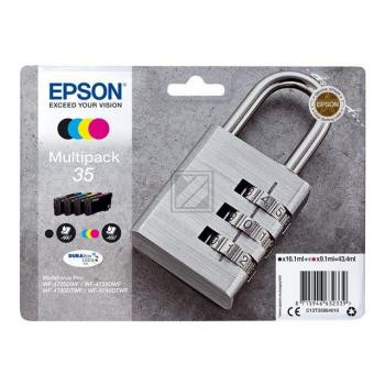 Epson Tintenpatrone gelb, cyan, magenta, schwarz (C13T35864010, 35)