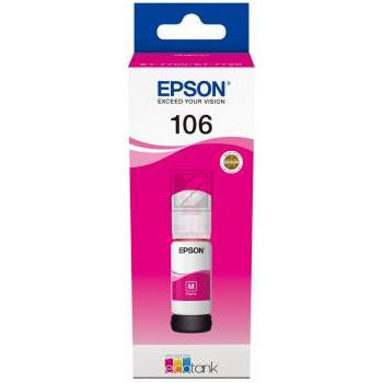 Epson Tintennachfüllfläschchen magenta (C13T00R340, 106)