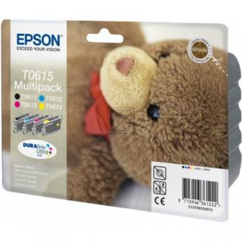 Epson Tintenpatrone gelb, cyan, magenta, schwarz (C13T06154010, T0615)