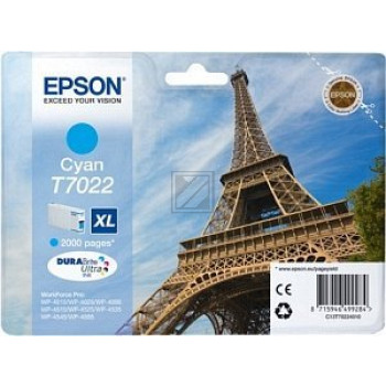 Epson Tintenpatrone cyan HC (C13T70224020, T7022)