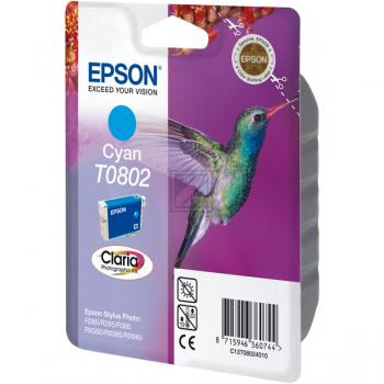 Epson Tintenpatrone cyan (C13T08024010, T0802)