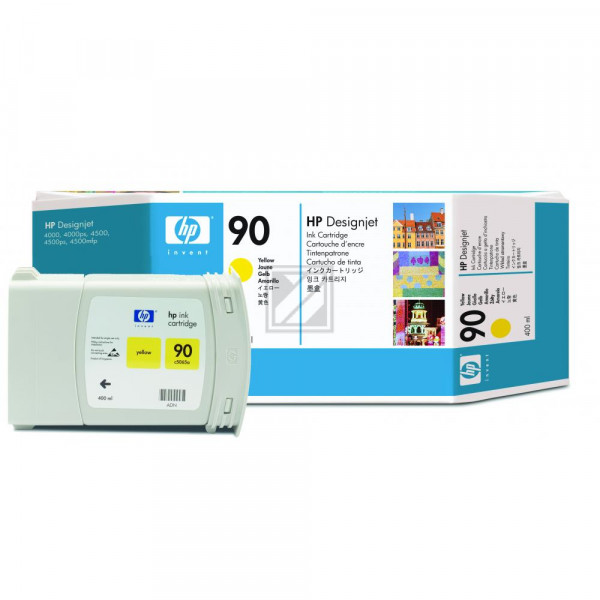 HP Tintenpatrone gelb HC (C5065A, 90)