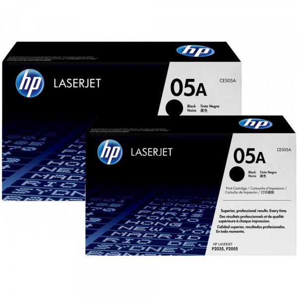 HP Toner-Kartusche 2 x schwarz (CE505D, 05D)